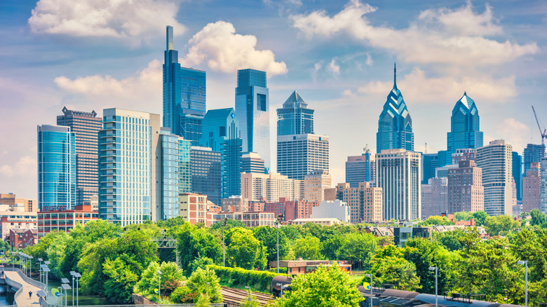 Skyline of downtown Philadelphia