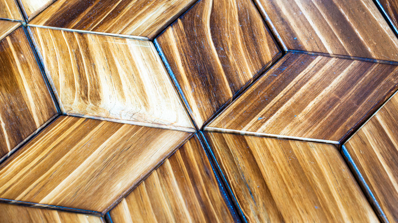 diamond wood flooring design