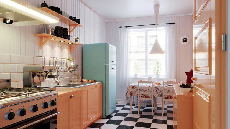 A retro kitchen filled with gadgets