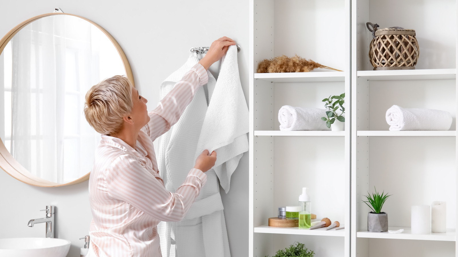 Skip Those Packed Pegs: Try A Fresh Way To Display Your Bath Towels