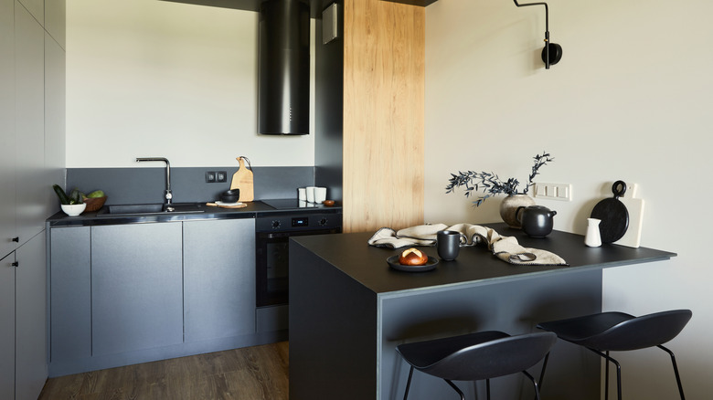 small kitchen in an apartment