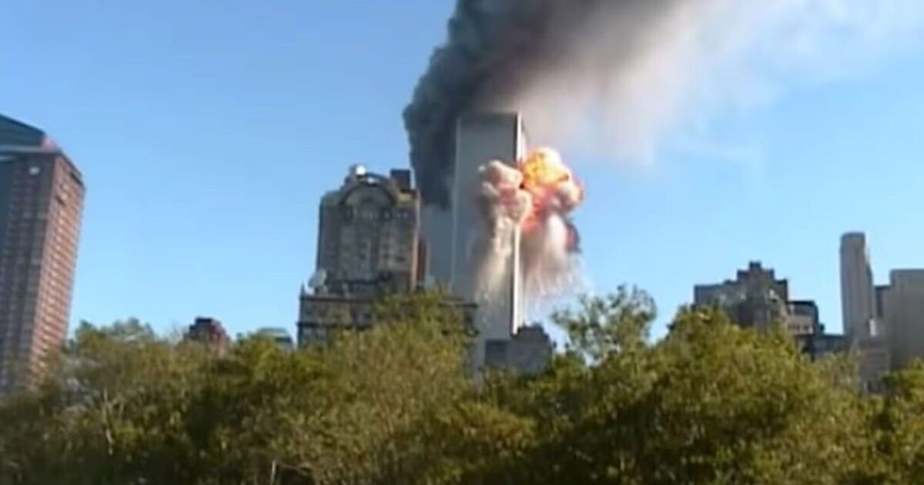 Boat-filmed 9/11 video uploaded to YouTube reveals never-before-seen angle of second plane hitting the South Tower