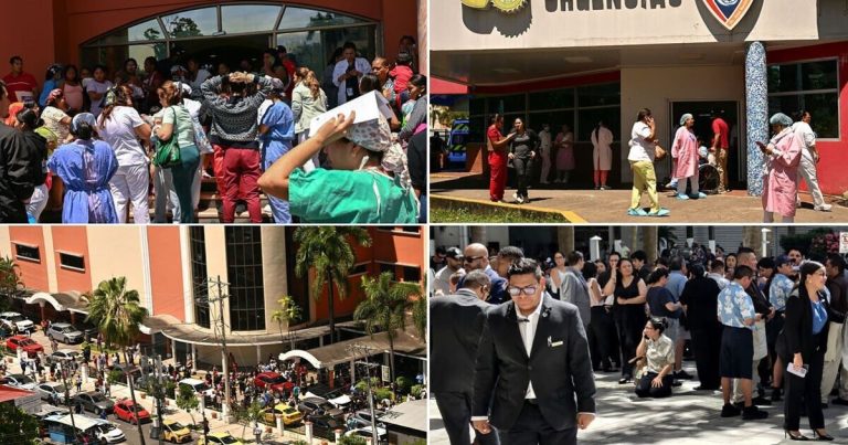 Hazardous tsunami warning covers nine countries after magnitude 8.0 earthquake hits Panama and topples a cathedral