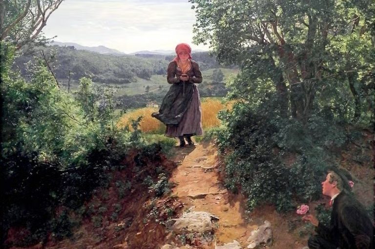 Woman in 160 year old Munich painting seems to grip a smartphone, sparking time travel theories